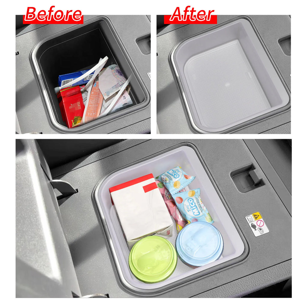 Smabee for Toyota Land Cruiser Prado 250/Lexus GX 550 2024-2027 Cool Box Version Armrest Storage Tray Transparent Organizer Vue