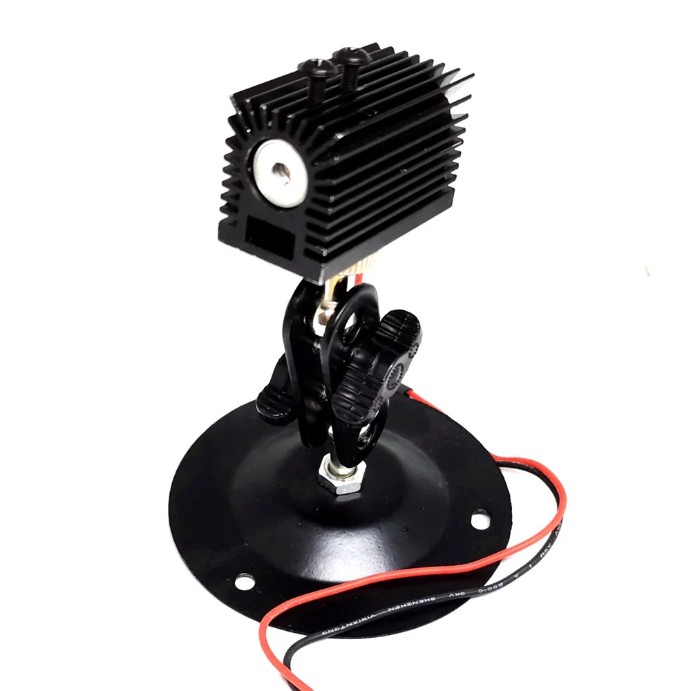 Industrial 532nm 50mW Green Laser Diode Module Focus Dot Lighting 3-5V With Heatsink Vue Module With Holder None