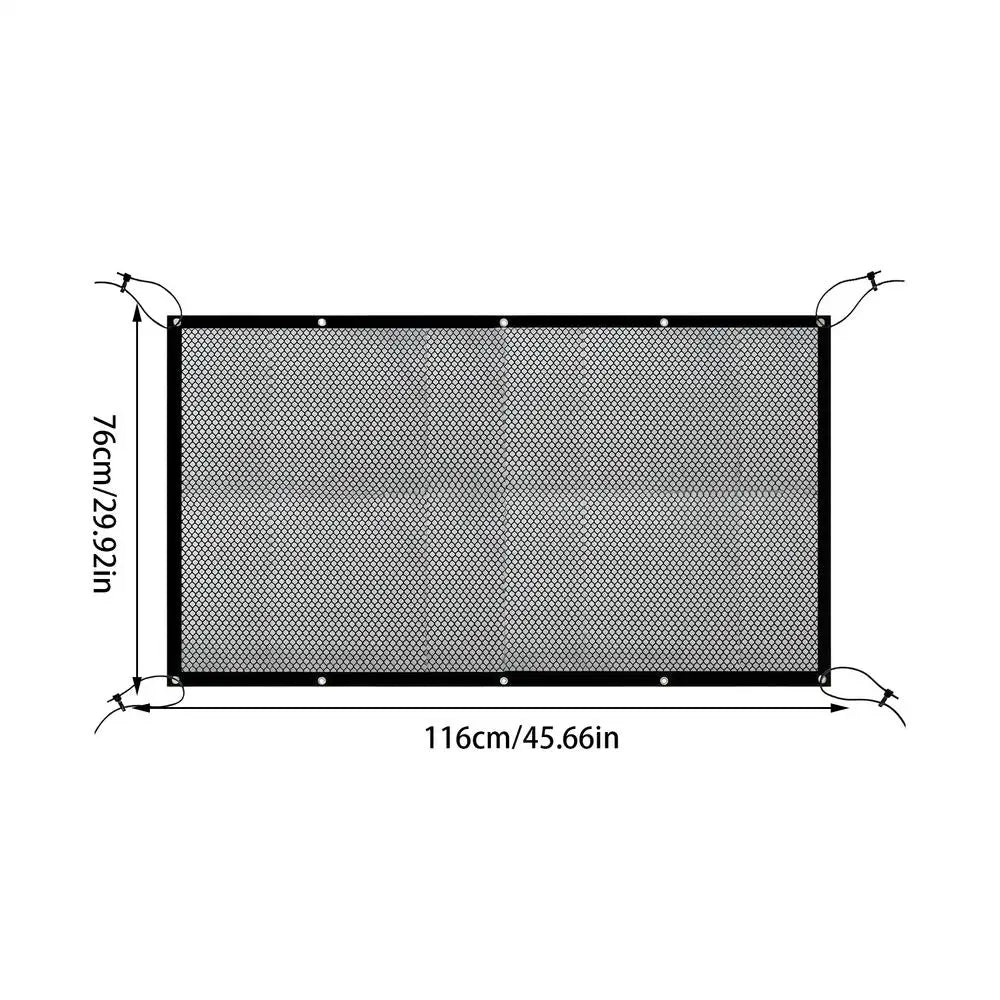 116x76cm Dog Net Adjustable Truck Divider Back Seat Barrier Heavy-Duty Foldable Isolation Net Car Accessories for Safe Driving Vue A