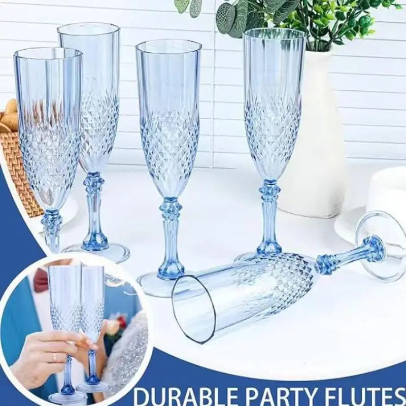 1 Pcs Champagne Goblet High Legged Wine Glasses Cocktail Red Wine Brandy Glasses Drinkware Party Bar Wedding Gift Transparent Vue
