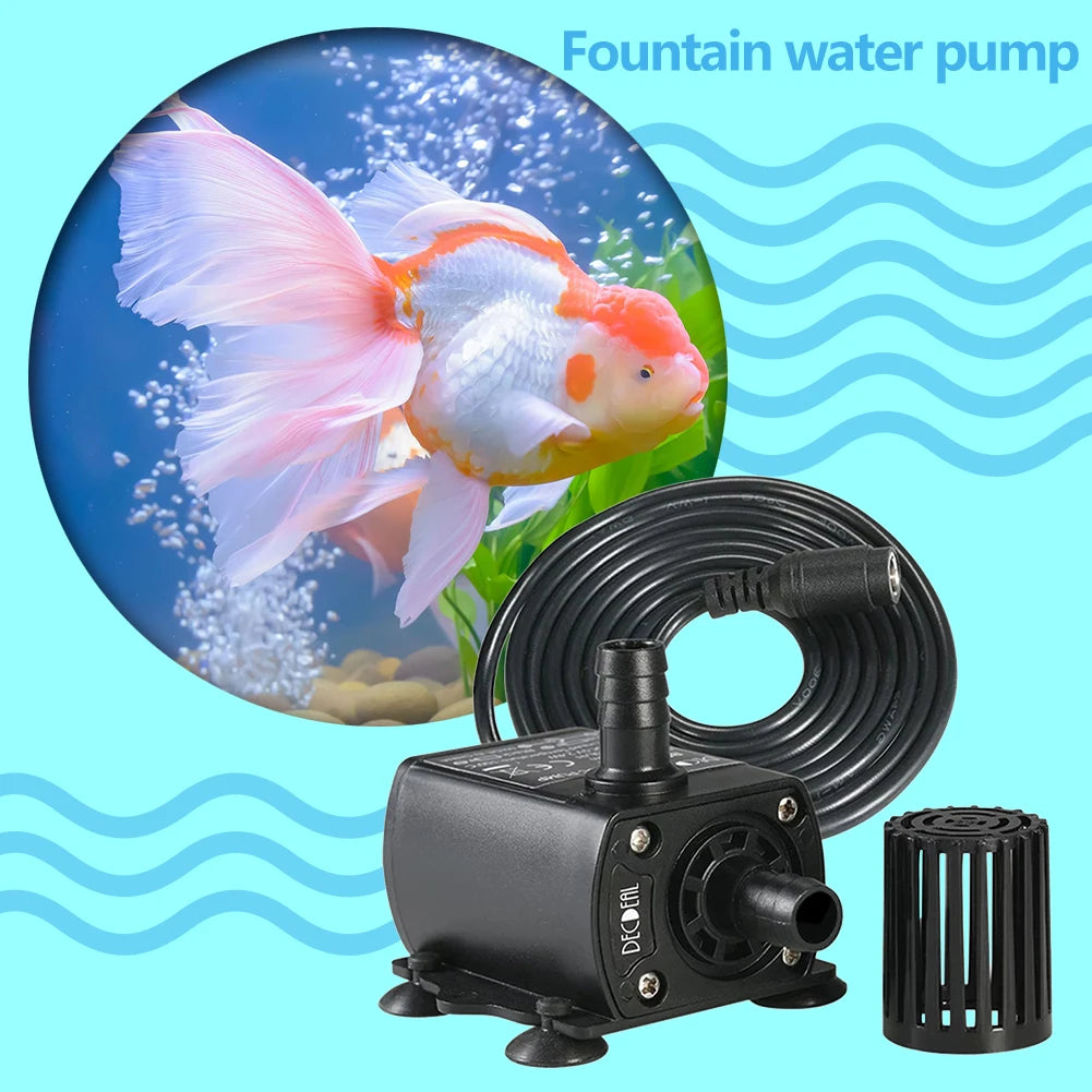 DC 12V Brushless Submersible Pump 300L/h – Aquarium & Fountain Submersible Water Pump Vue