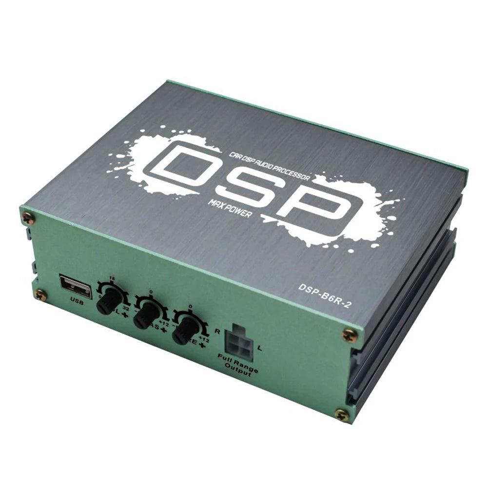 Car DSP Digital Audio Processor Support APP Control Audio Digital Sound Processor 6-Channel Output for Car Audio Enhancement Vue