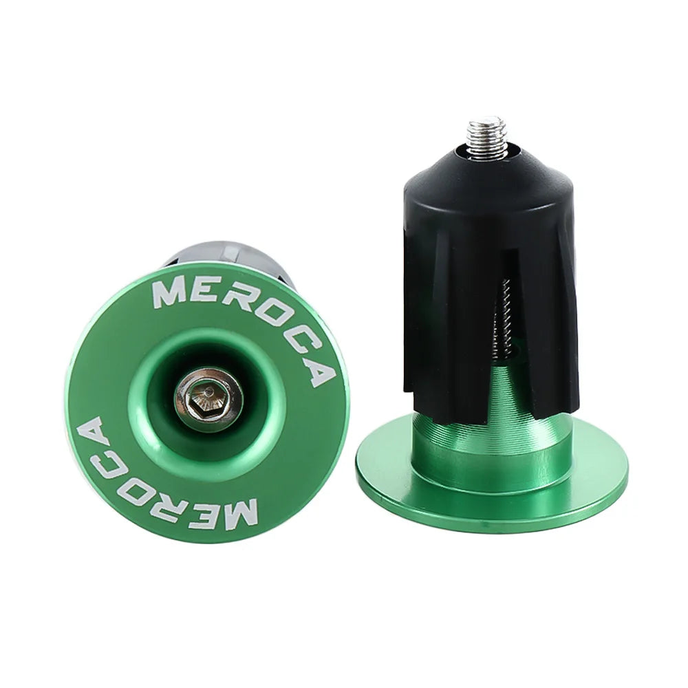 Mountain Bike Anti-slip Handlebar End Plug Cycling Handlebar Caps Bicycle Grip Bike Bar End Plugs Bicycle Grips Cover Vue green