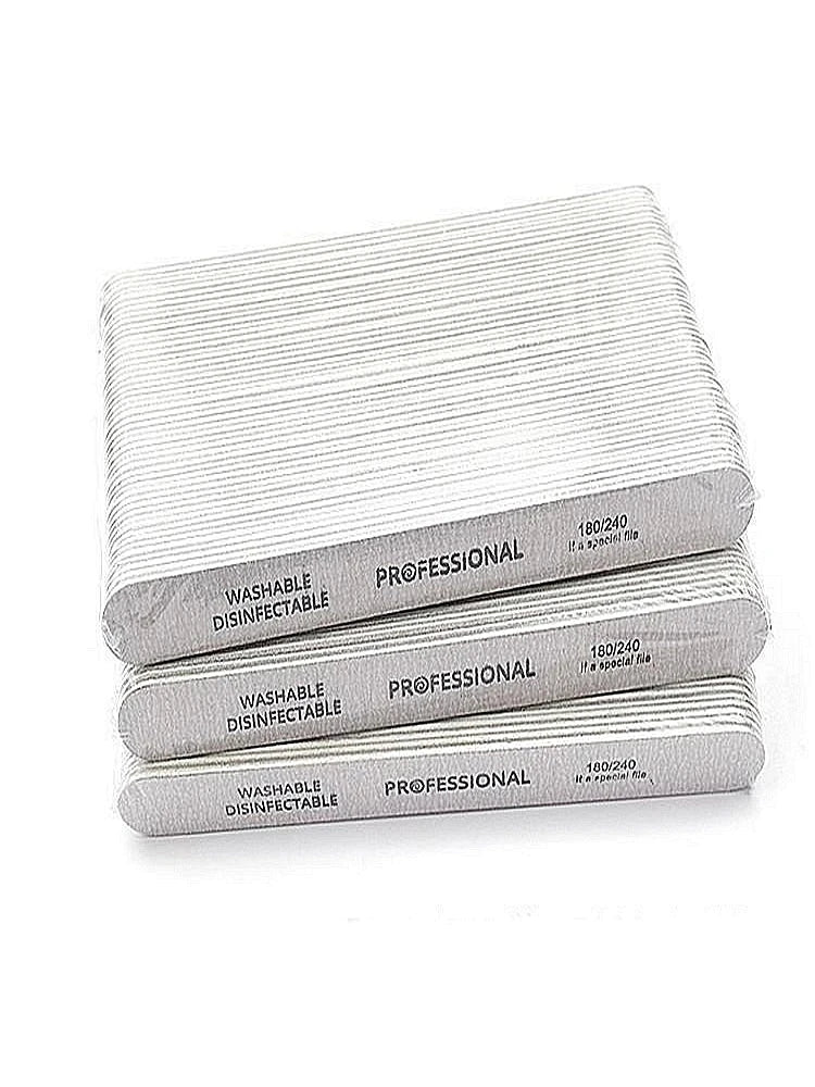 10/25/50Pcs Nail File 100/180/240 Wooden Sanding Buffer Block Pedicure Manicure UV Gel Nail Polish Pro Files Artificial tips Vue