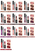3pcs Lipgloss Lipstick Lip Liner Set Custom Logo Makeup Nude Velvet Waterproof Lip Gloss Tint Glaze Long Lasting Cosmetics Kit Vue black 1set sample