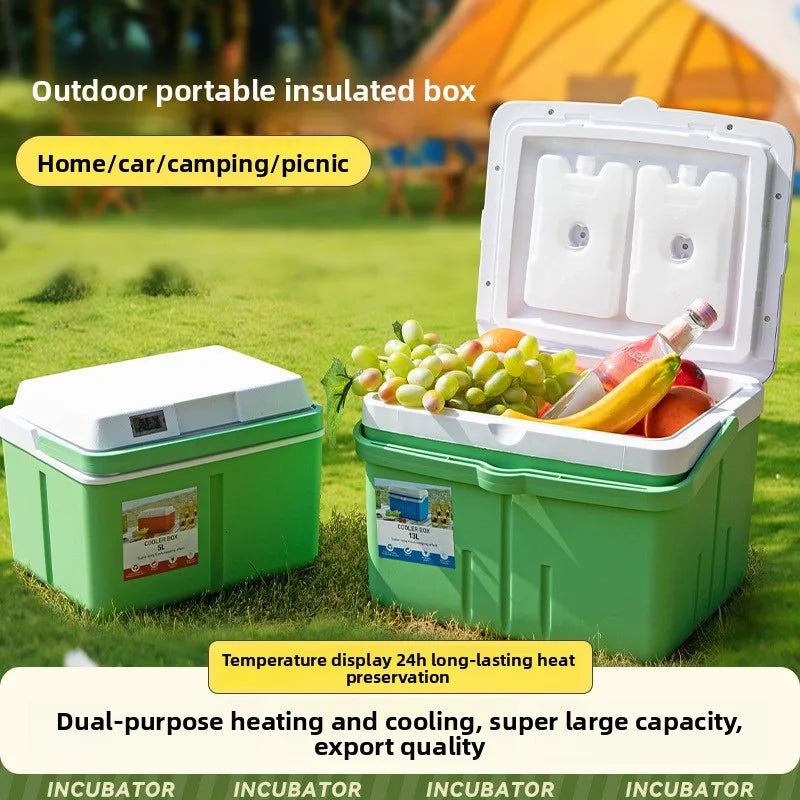 Sided Cooler Bag Portable Insulated Ice Chest Leakproof Thermal Cooler for Beach Camping Fishing Travel Car Trunk Organizer Vue