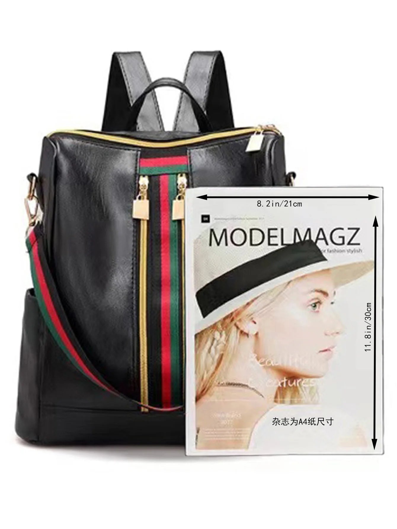 Double Shoulder Bag Large Capacity Dual-purpose Women's Fashionable