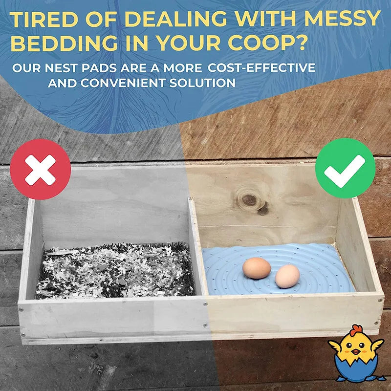 Chicken Egg Laying Mat Heating Nesting Breeding Pad Soft Poultry Bedding Liners Nest Box Pad For Chicken Birds Reptiles Hamsters Vue
