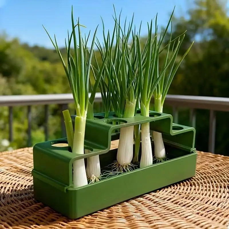 Green Onion Hydroponic Planter Water Efficient Cultivation System for Home Office Balcony Fresh Herb Growing Vue