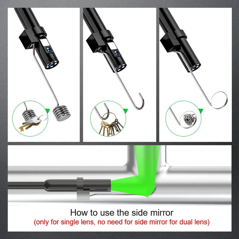 2K HD WiFi Borescope Inspection Camera – IP67 Waterproof, iOS & Android WiFi Inspection Camera Vue
