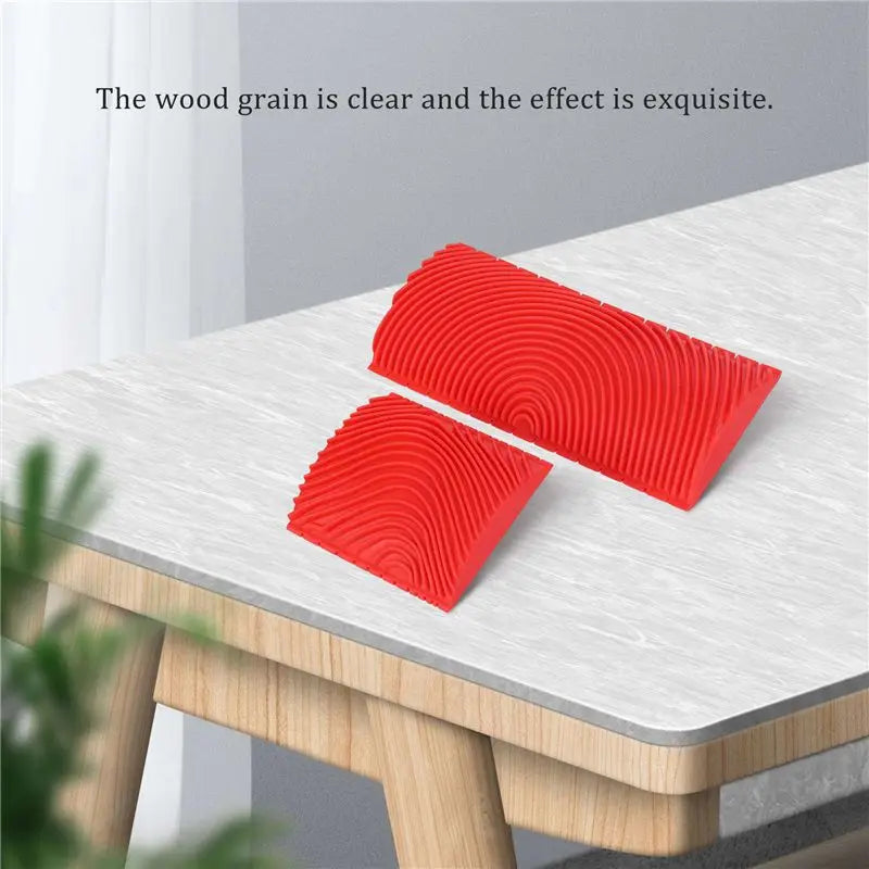 ABKW-8PCS 3 Inch 6 Inch Imitation Wood Grain Paint Roller Brush Wall Painting Tool Sets Wall Texture Art Painting Tool Set Vue