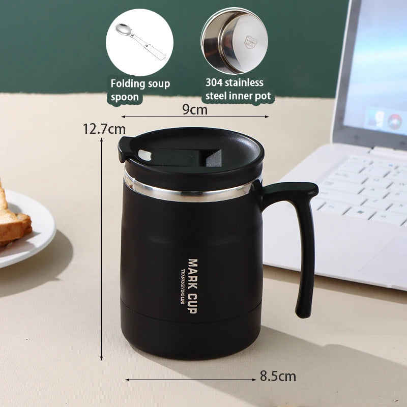 Thermal Coffee Mug Spoon Double Wall Stainless Steel Cold Water Vue A4 1pc