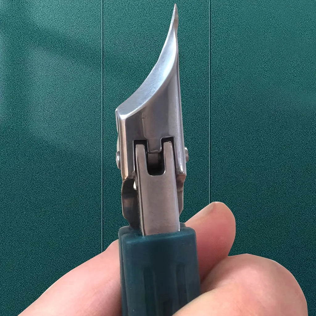 1pcs Stainless Steel Nail Clipper Trimmer Equipped with Ultra-slim Angled Tip Design, Thickened Nail and Toenail Care Tool Vue