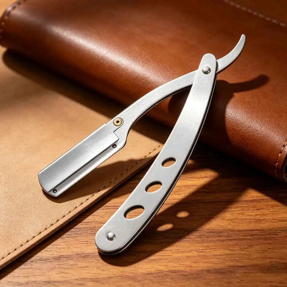 Professional Manual Shaver Barber Razor Edge Stainless Steel Shaver Shave With Blade Men Straight Folding Shaving Vue