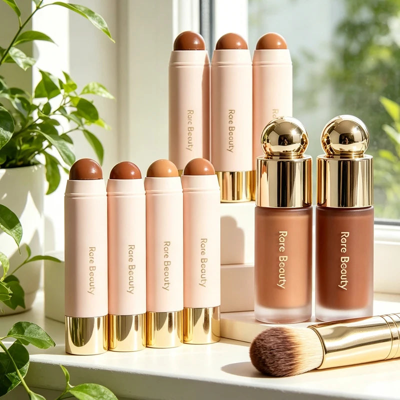 Rare Beauty 3D Face Bronze Contour Liquid Concealer Contour Stick Lasting Natural Liquid Foundation Concealer Blusher Makeup Vue