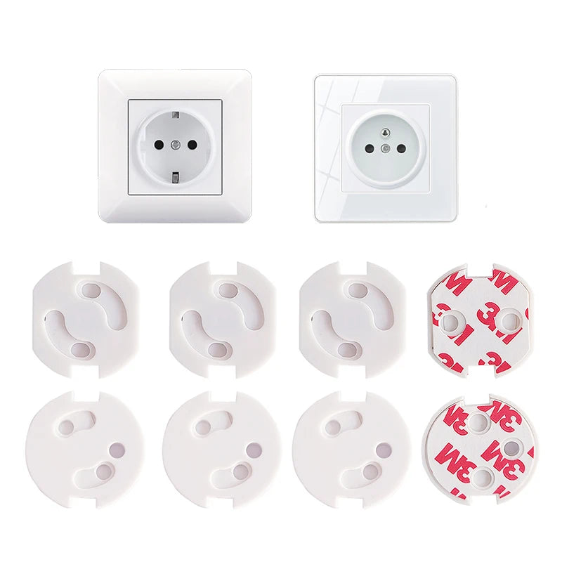 vvocci 10pcs outlet cover Baby Safety Electrical Security Plastic Safe Lock Cove Socket Protection Electric Shock Hole Children Vue