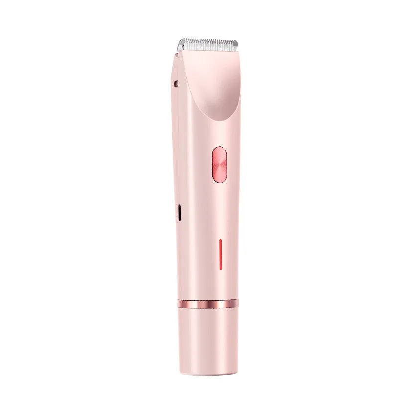 Electric Shaver for Woman Double Head Dual Purpose Female Razor Body Epilator Leg Underarm Bikini Electric Hair Remover Trimmer Vue Pink