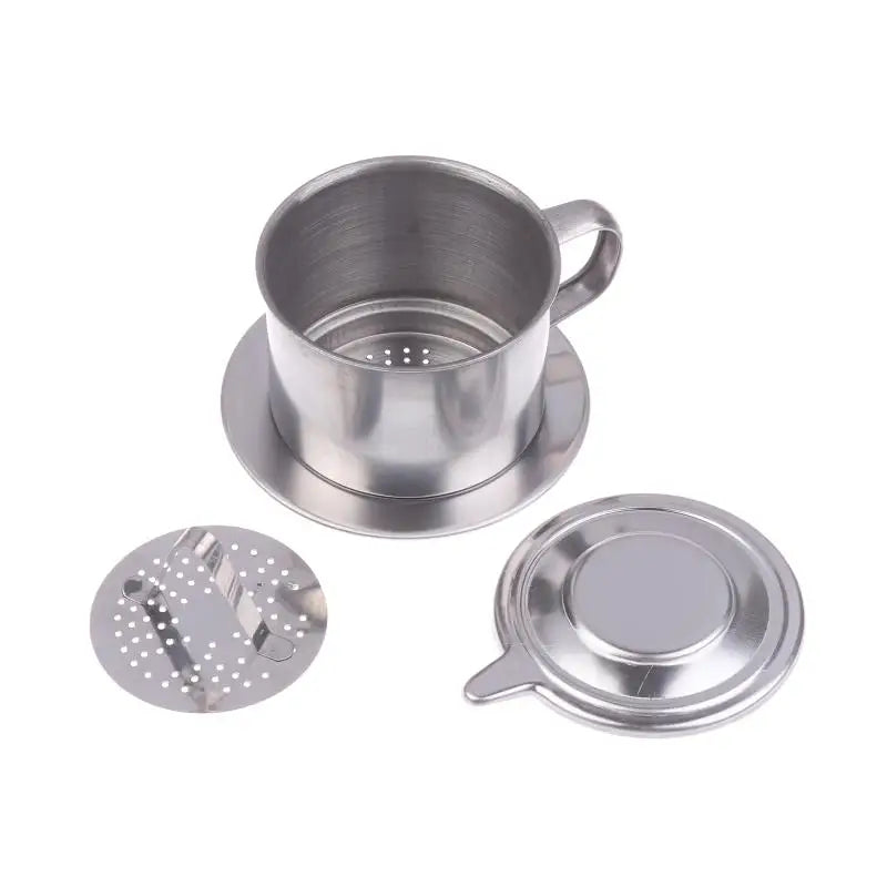 1PC Stainless Steel Vietnamese Coffee Dripper Portable Coffee Filter Infuse Cup Drip Strainer Kitchen Tools Vue 3