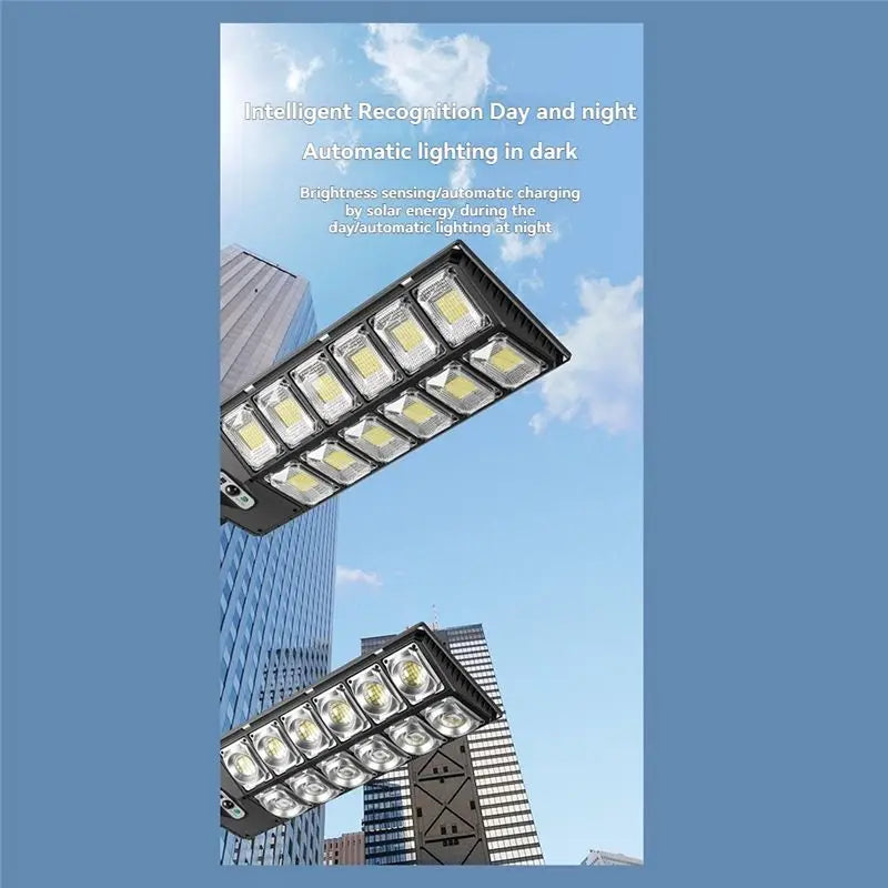ABKW-Solar Lights LED Outdoor Solar Road Area Lamp Solar Lights With Remote Control, For Parking Lot Yard A Vue