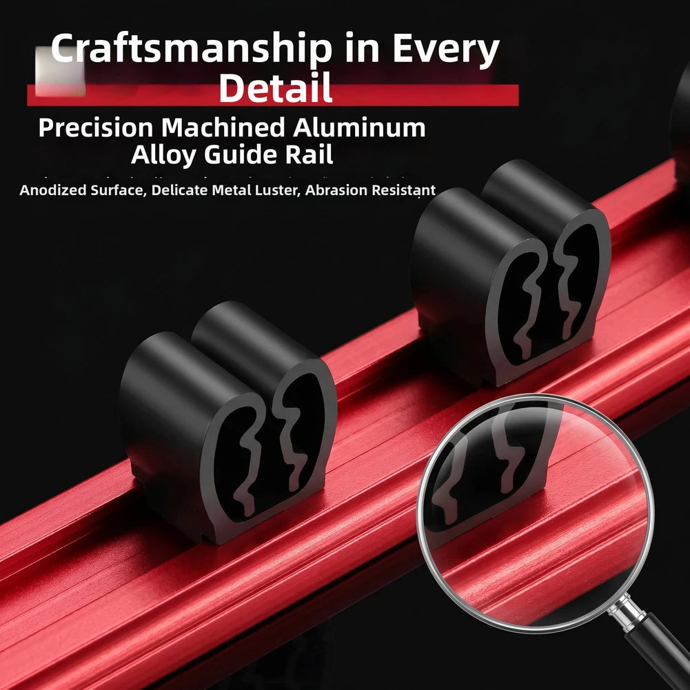 3-Pack Aluminum Screwdriver Holder Rail Rack – Workshop Organizer Tool Storage Rack Vue