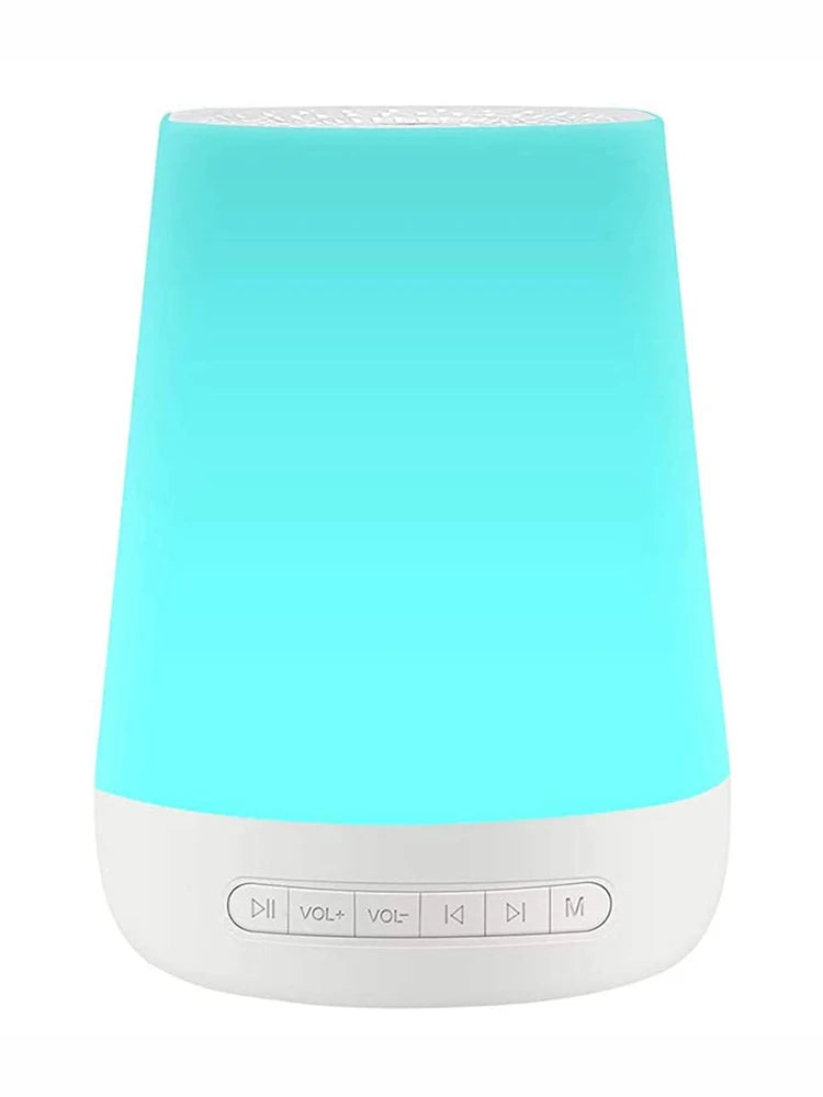 Smart White Noise Machine Baby Sleep Sound Machine Colorful Night Lights 34 Soothing Sounds Supports Voice APP Remote Control Vue WHITE