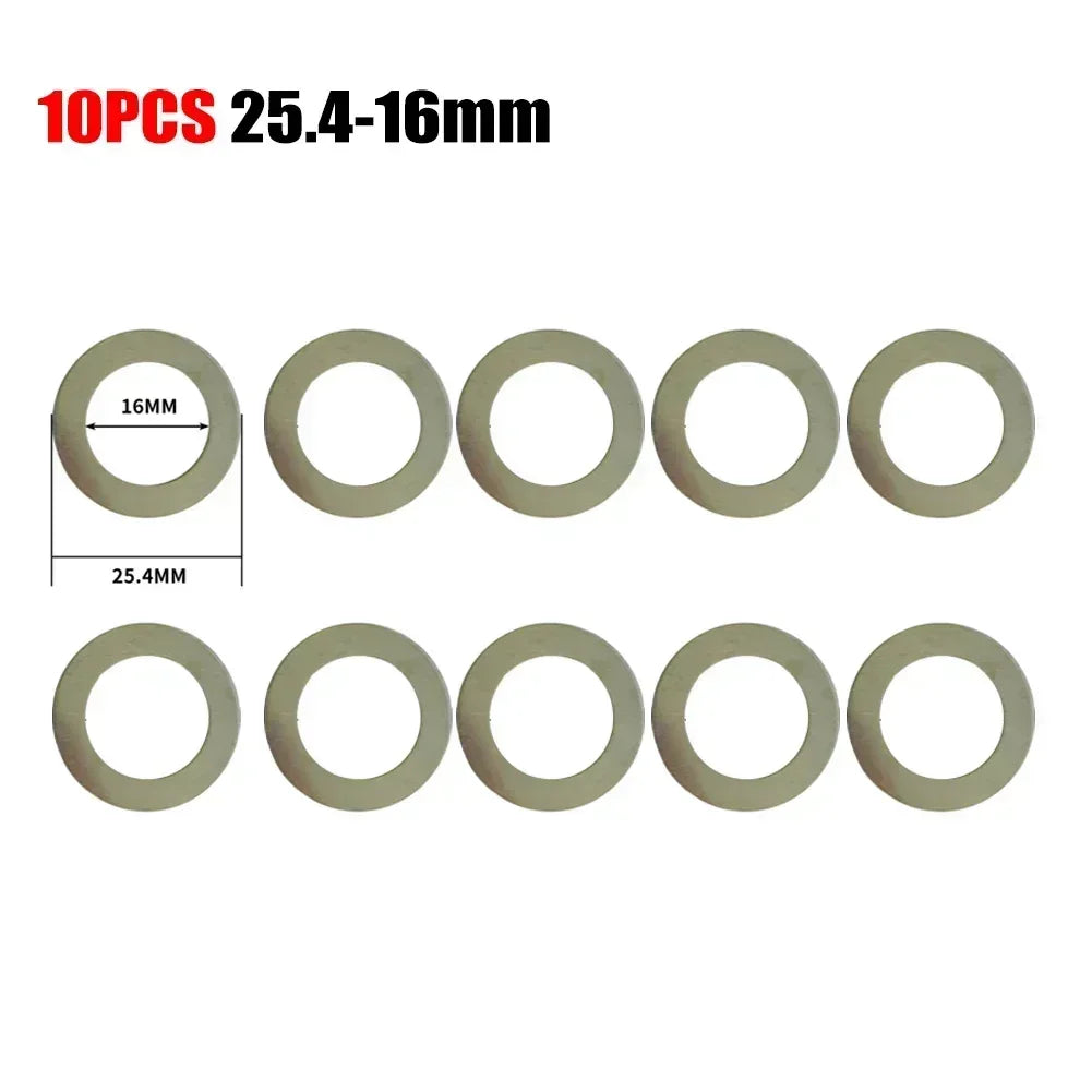 Circular Saw Blade Reducer Rings 10-Pack | Multi-Size Arbor Rings Saw Blade Reducer Rings Vue 25.4-16mm China Mainland