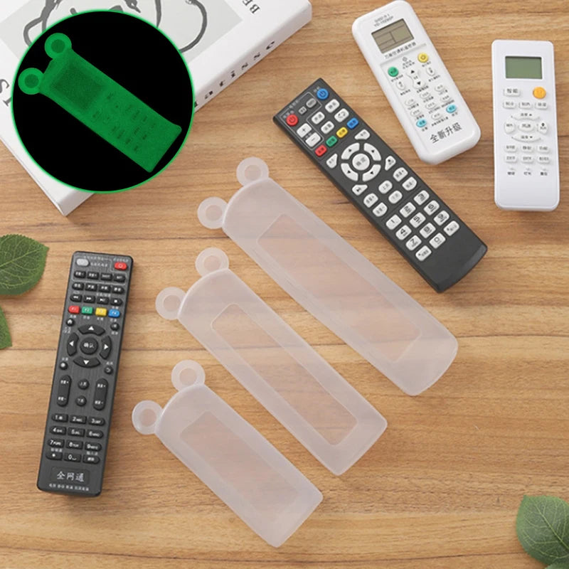 Silicone Remote Control Protective Cover Air Condition TV Remote Control Waterproof Case Bear Ear Fluorescence Dustproof Cover Vue