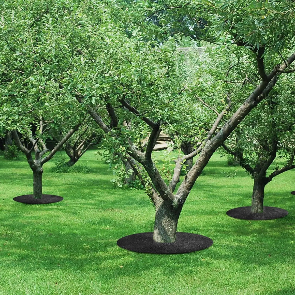 Tree Protector Mat Non-Woven Reusable Cover Tree Plant Protector Mat for Outdoor Plant Landscaping Gardening Ground Protection Vue