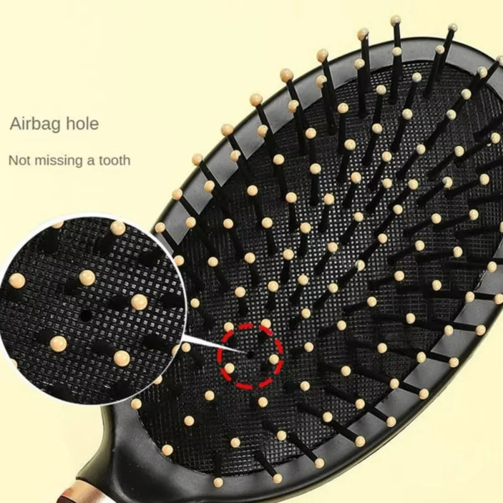 Air Bag Anti Static Paddle Hair Brush Scalp Massage Hair Comb for Salon All Hair Types Straight Curly Hair Styling Care Tool Vue