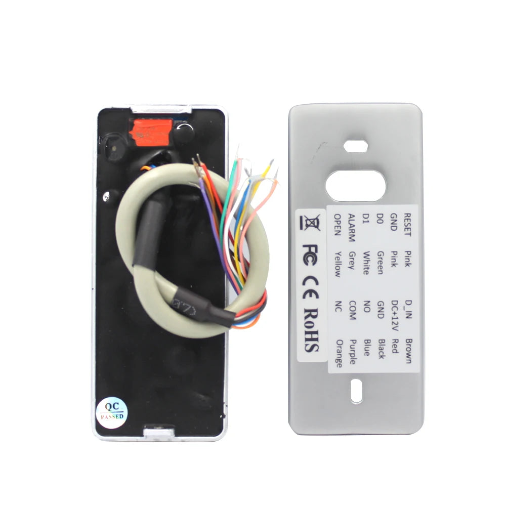 Waterproof IP65 Standalone Access Controller 125kHz RFID Fingerprint Card Reader EM MF Card Support for Home Office Warehouse Ac Vue