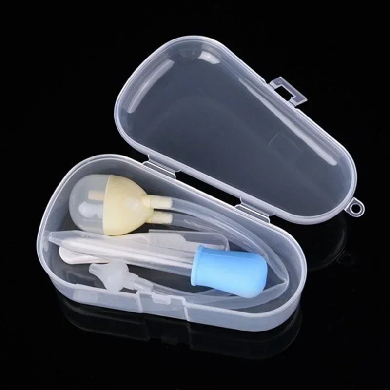 vvocci 3pcs/box Nasal Aspirator Newborn Baby Safety Nose Cleaner Kids Vacuum Set Infants Medicine Dropper Accessories Baby Care Vue