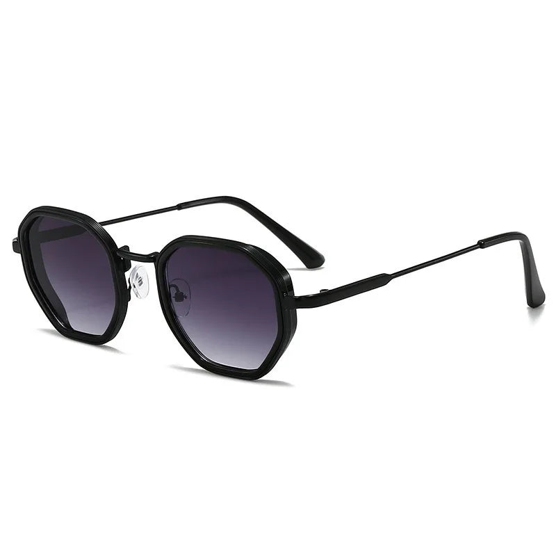 Vintage Punk Geometric Metal Sunglasses Unisex UV400 Fashion Sunglasses Vue