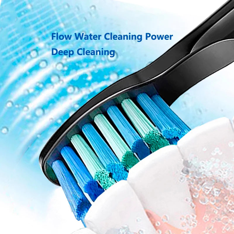YUNCHI Replacement Electric Toothbrush Head Dupont Bristle Brush Refill For Fairywill Toothbrush Refills FW-D1/FW-D3/FW-D7 Vue