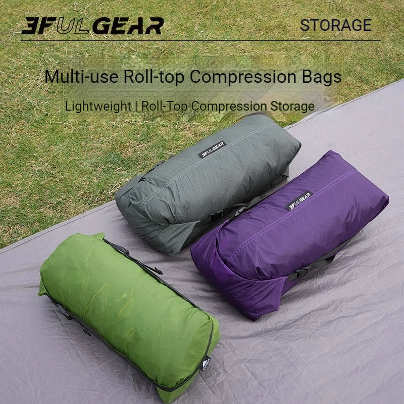 3F UL GEAR Compression Stuff Sack 9L/13L – 20D Nylon Compression Stuff Sack Vue