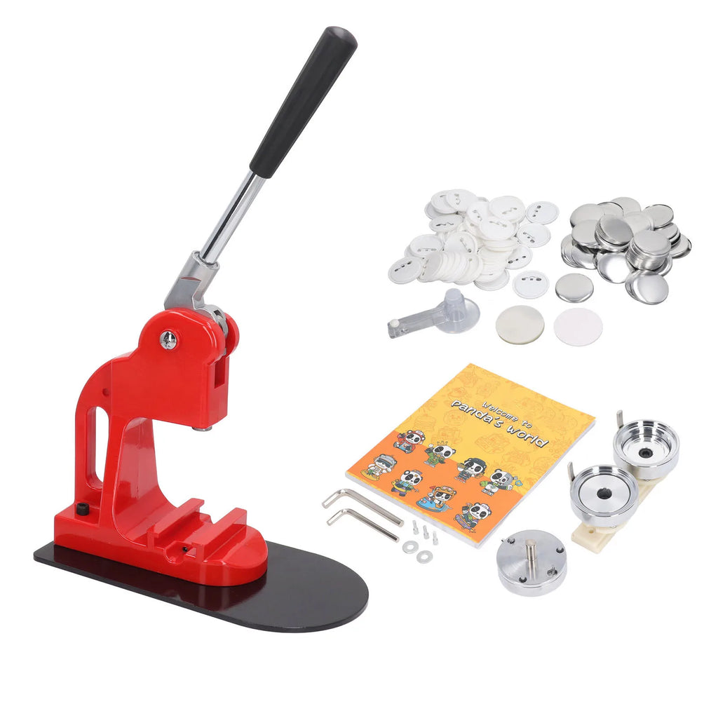 Button Maker Machine Pin Maker Button Press Machine with Button Parts Pin Book Cutter Button Making Supplies Vue 25mm