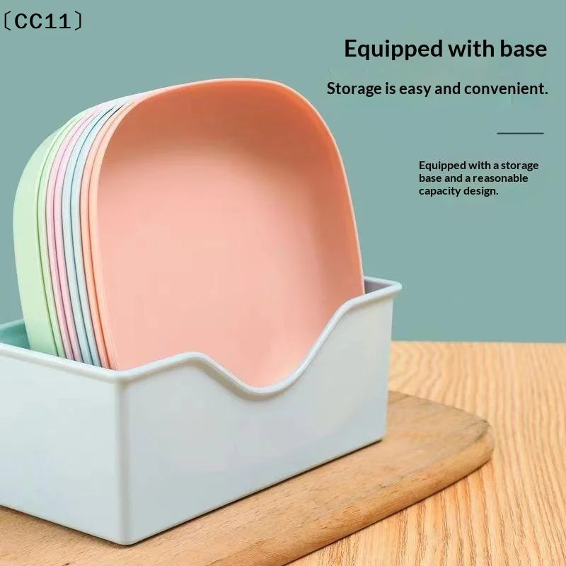 Reusable Fruit Dessert Plates Washable Multifunctional Snack Dishes
