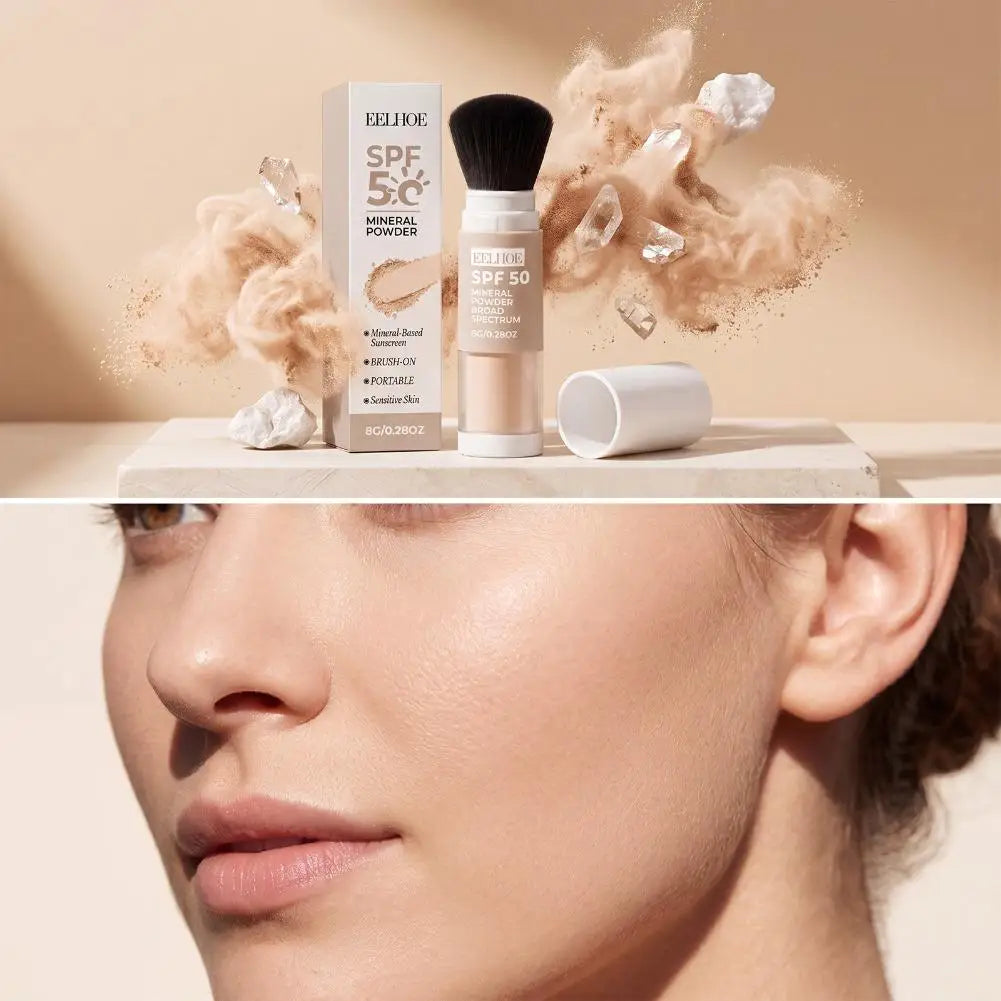 8g Natural Matte Mild Refresh Mineral Sunscreen Powder Non-sticky Lightweight Covering Original Summer Outdoor Protective Powder Vue