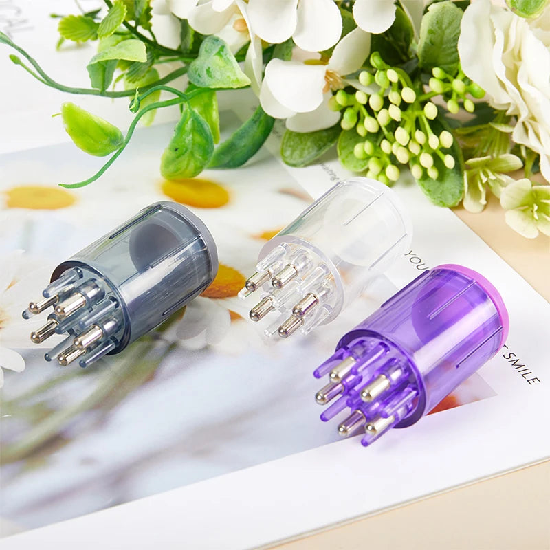 5ml Scalp Applicator Comb Hair Oil Serum Liquid Dispenser Massage Brush For Hair Regrowth Nourish Roots Anti Hair Loss Tool Vue