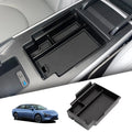 Smabee for Xpeng Mona M03 2024 2025 Car Center Console Armrest Storage Box ABS Tray Tidying Accessories Black Vue Armrest BOX BLACK