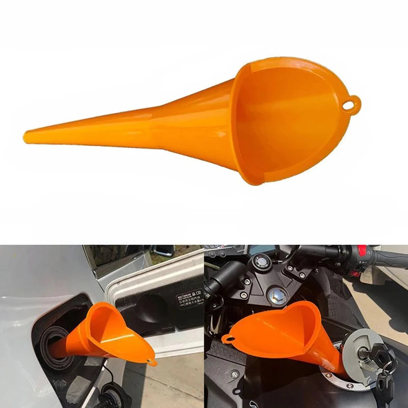 Car Long Stem Funnel Anti-splash Gasoline Oil Fuel Filling Tools Motorcycle Auto Refueling Accessories Vue