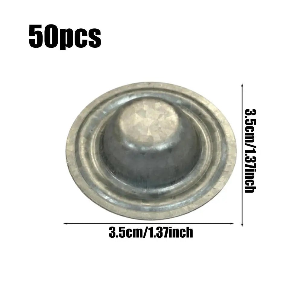 50PCS Roof Screw Protective Caps, Rustproof Weatherproof Roofing Fastener Covers, Durable Screw Caps for Carport Garage Shed Vue 50pcs