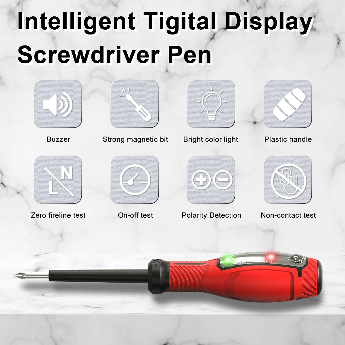 LY86D Circuit Breakpoint Detector Digital LCD Voltage Tester Flat/Cross Screwdriver AC Voltage Detector Voltmeter Electric Pen Vue