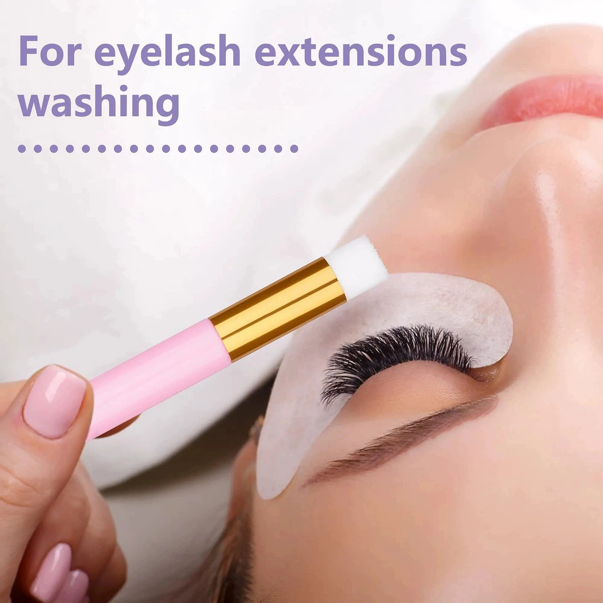10-50pcs Eyelash Extensions Peel Off Black head Brush Lash Shampoo Brush for Nose Pore Remover Makeup Tools Eyelash Cleaning Vue