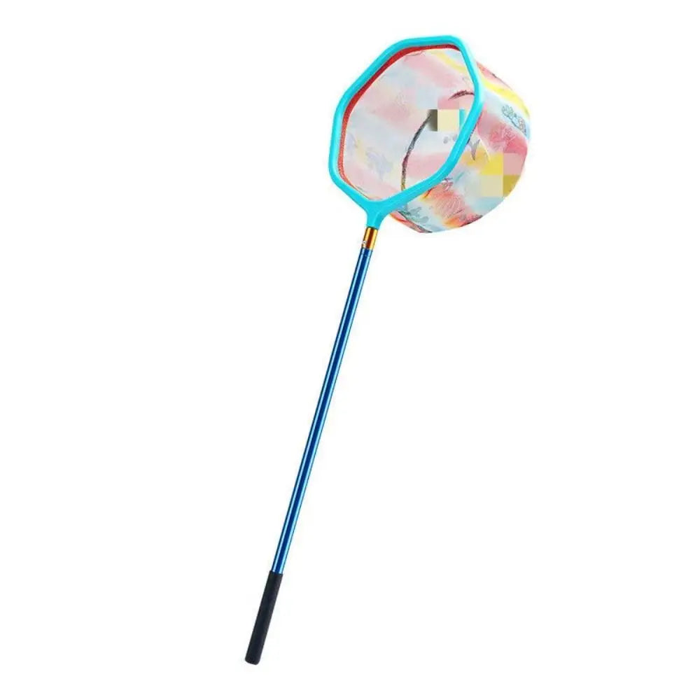 Non-Slip Handle Pocket Fish Dip Net Retractable Design Skimmer Telescopic Pole Net Head Catcher Function Heavy-Duty Vue