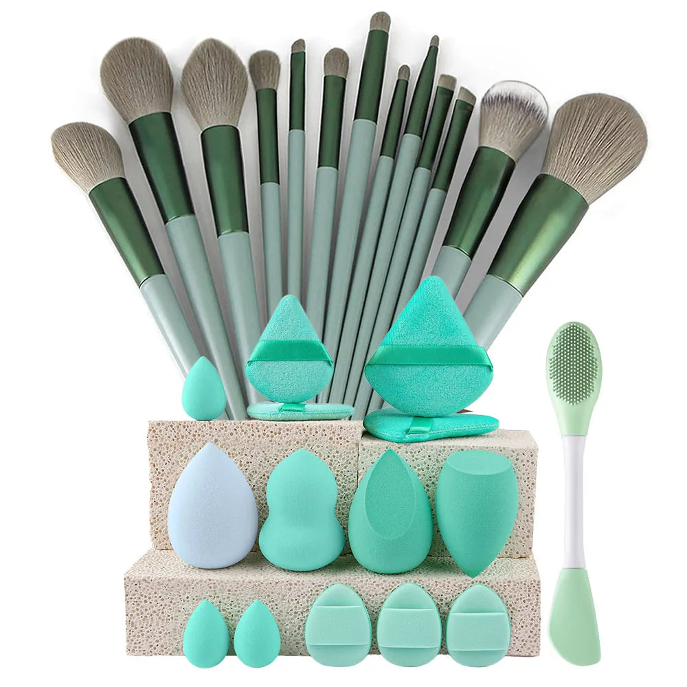 8/13/28Pcs Makeup Brushes Sets Professiona Cosmetic Foundation Powder Eyeshadow Kabuki Blending Make Up Brush Makeup Beauty Tool Vue