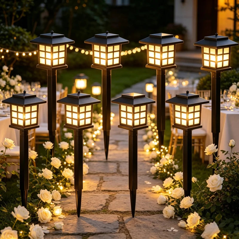 Led Solar Pathway Lights Waterproof Outdoor Solar Lamp for Garden/Landscape/Yard/Patio/Driveway/Walkway Lighting Vue