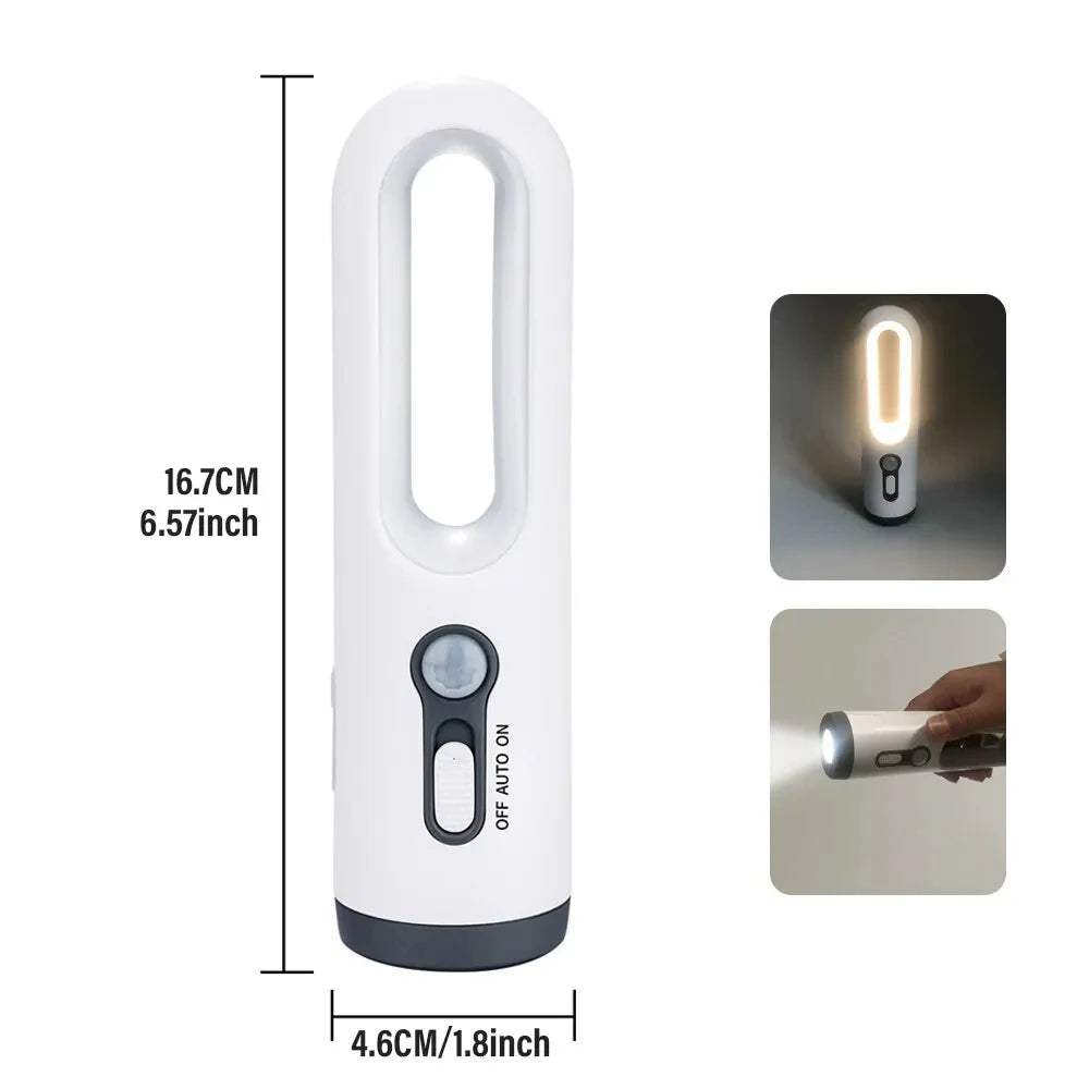 LED Motion Sensor Night Light 2 in 1 Portable Flashlight with Dusk to Dawn Sensor for Bedroom, Bathroom, Reading, Camping Vue 2-in-1 night light
