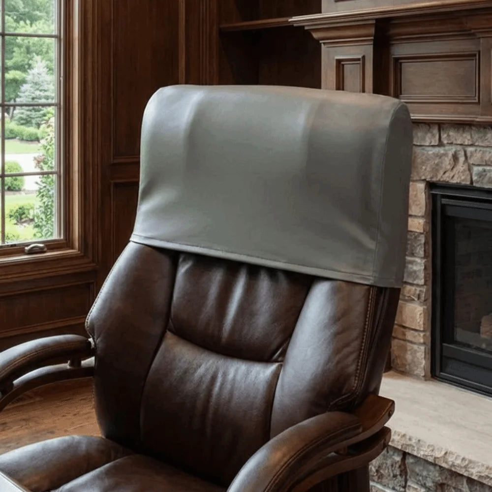 Waterproof Chair Back Cover High Elasticity Leather Backrest Protector Breathable Dust-proof Chair Head Cover Office Chair Vue