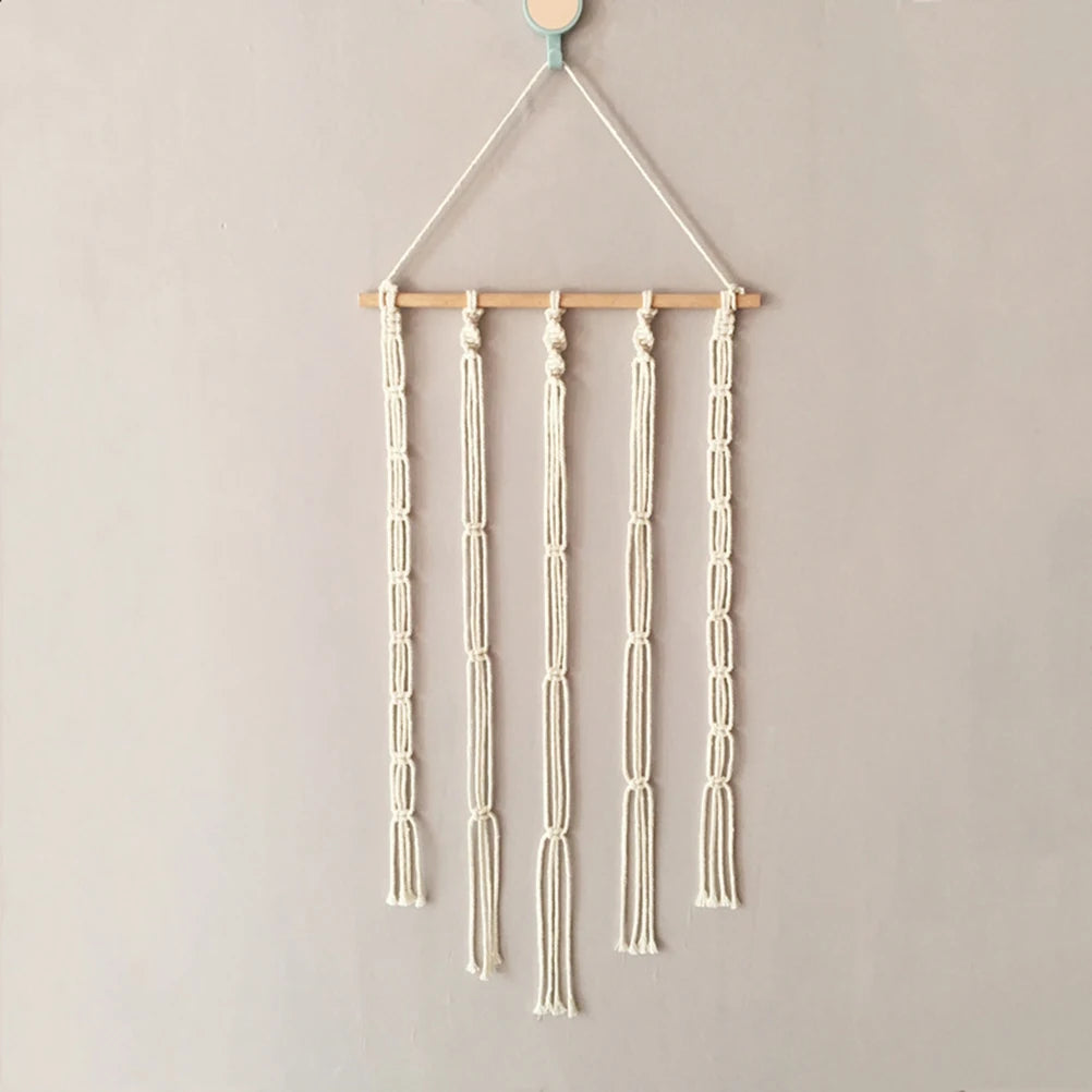Hair Bow Holder Hanging Hair Clips Hanger Headband Storage Organizer Boho Wall Decor Bow Organizer for Baby Girls Room, Ivory Vue