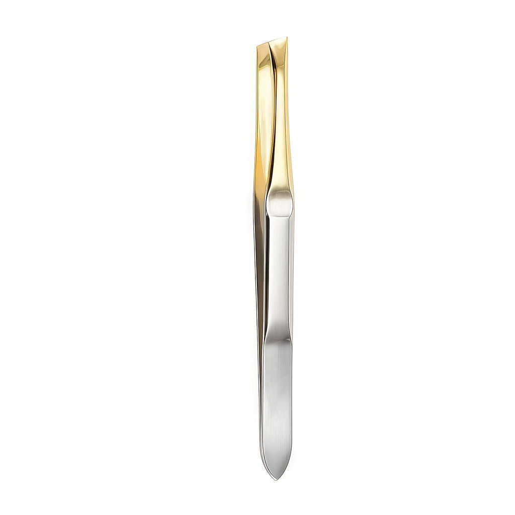 2pcs Eyebrow Tweezers Professional Stainless Steel Tweezers, Suitable for Eyebrows, Eyelashes And Ingrown Hairs with Coating Vue